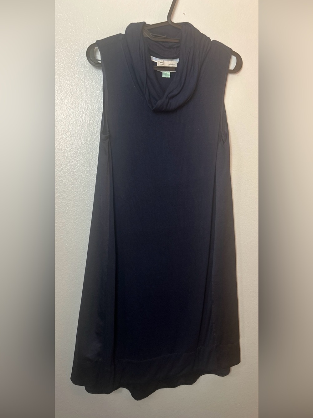 Saturday Sunday by Anthropologie Mixed Media Sleeveless Carly Cowl Dress M